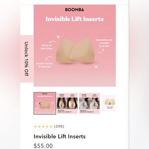 BOOMBA Invisible Lift Inserts - Beige, Size S